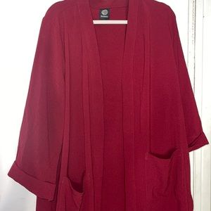 Maroon duster plus size